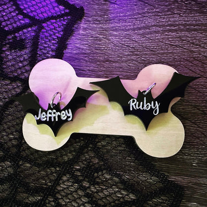 Bat Shaped Pet Tag