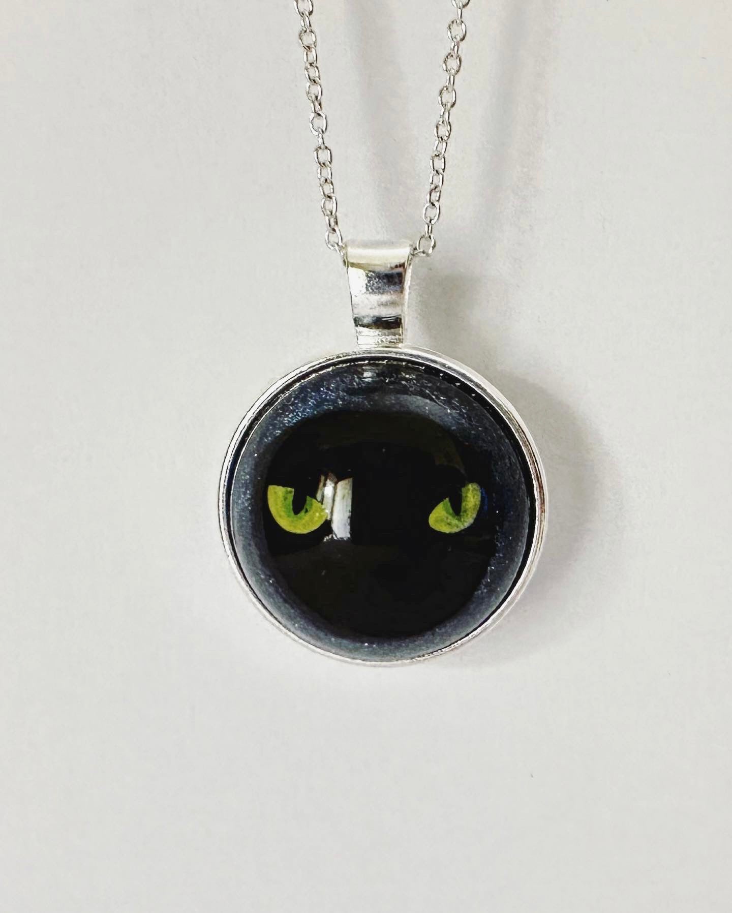 Cat Eye Necklace | Spooky Jewelry | Pet Spirit | Cat Lover Necklace