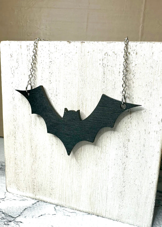 Black Bat Necklace