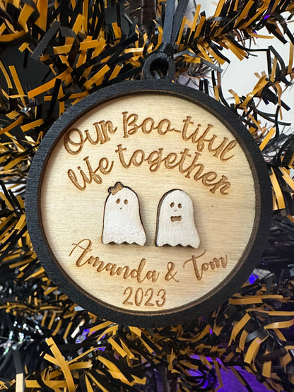 Custom Spooky Couple Ornaments