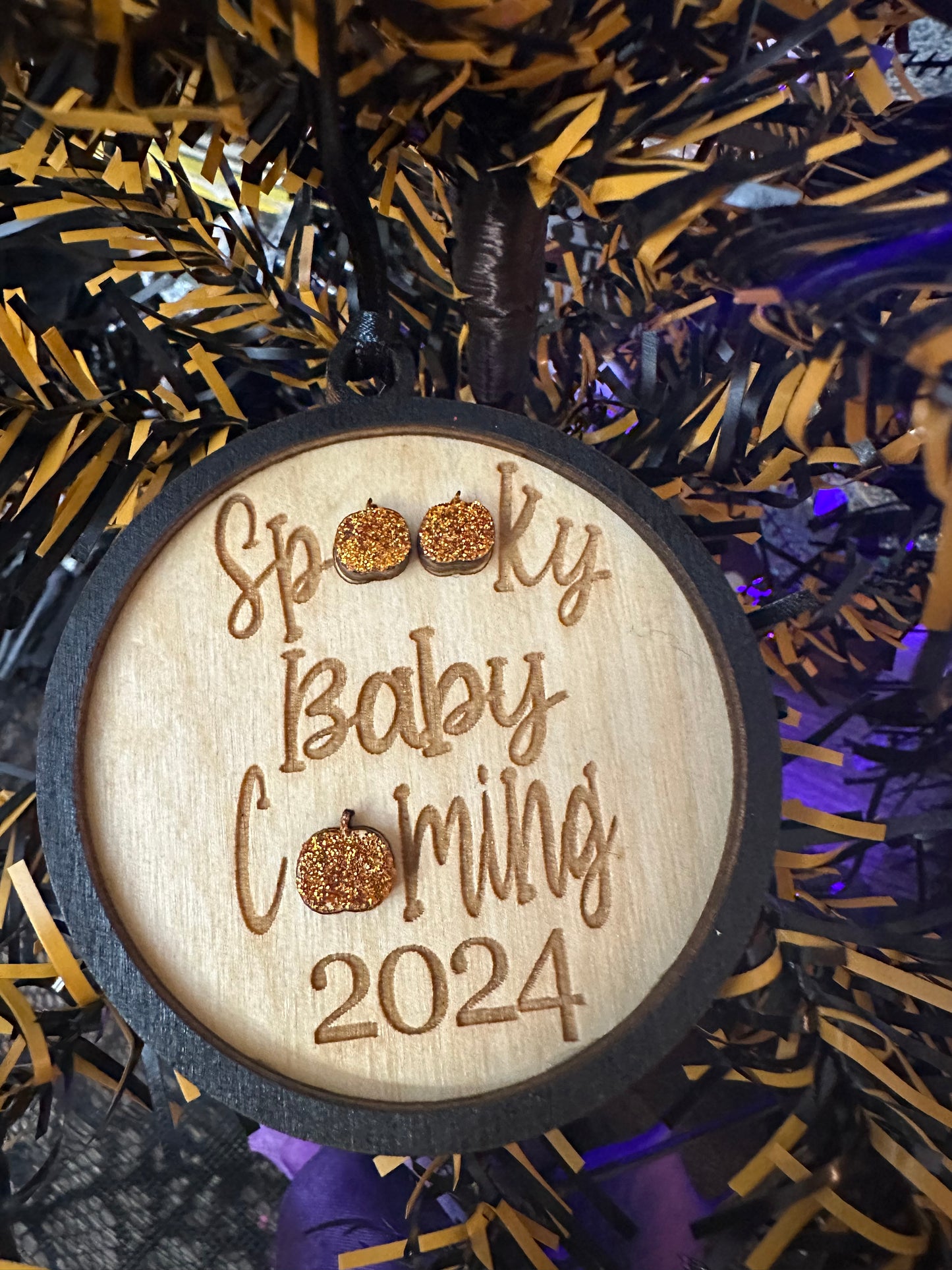 Spooky Baby Announcement Ornament