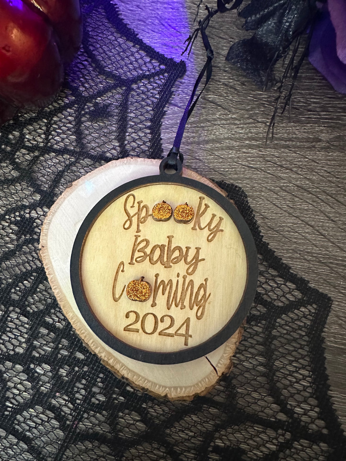 Spooky Baby Announcement Ornament