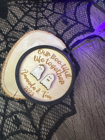 Custom Spooky Couple Ornaments