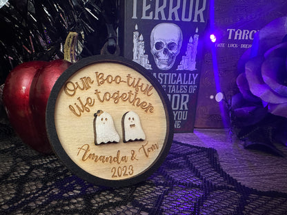 Custom Spooky Couple Ornaments