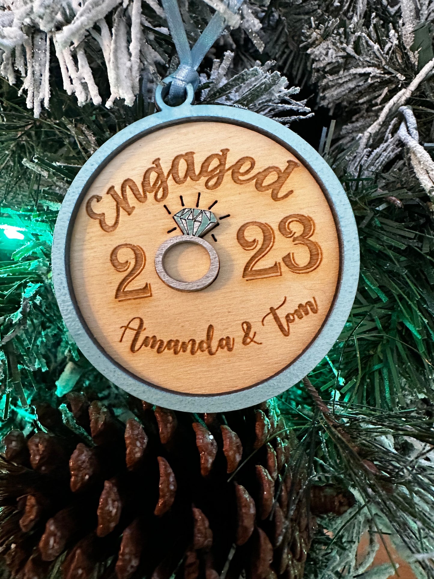 2023 Engagement Ornament | Personalized engagement ornament