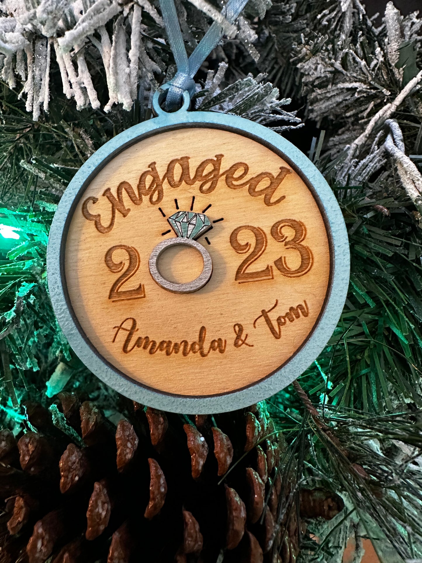 2023 Engagement Ornament | Personalized engagement ornament