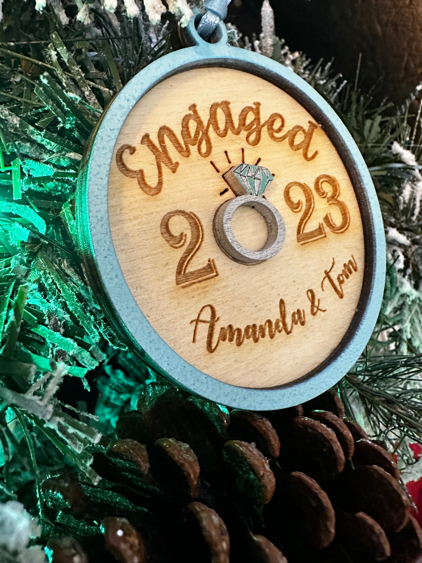 2023 Engagement Ornament | Personalized engagement ornament