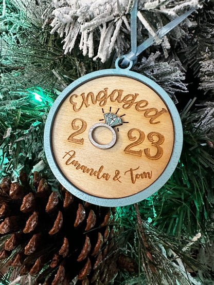 2023 Engagement Ornament | Personalized engagement ornament