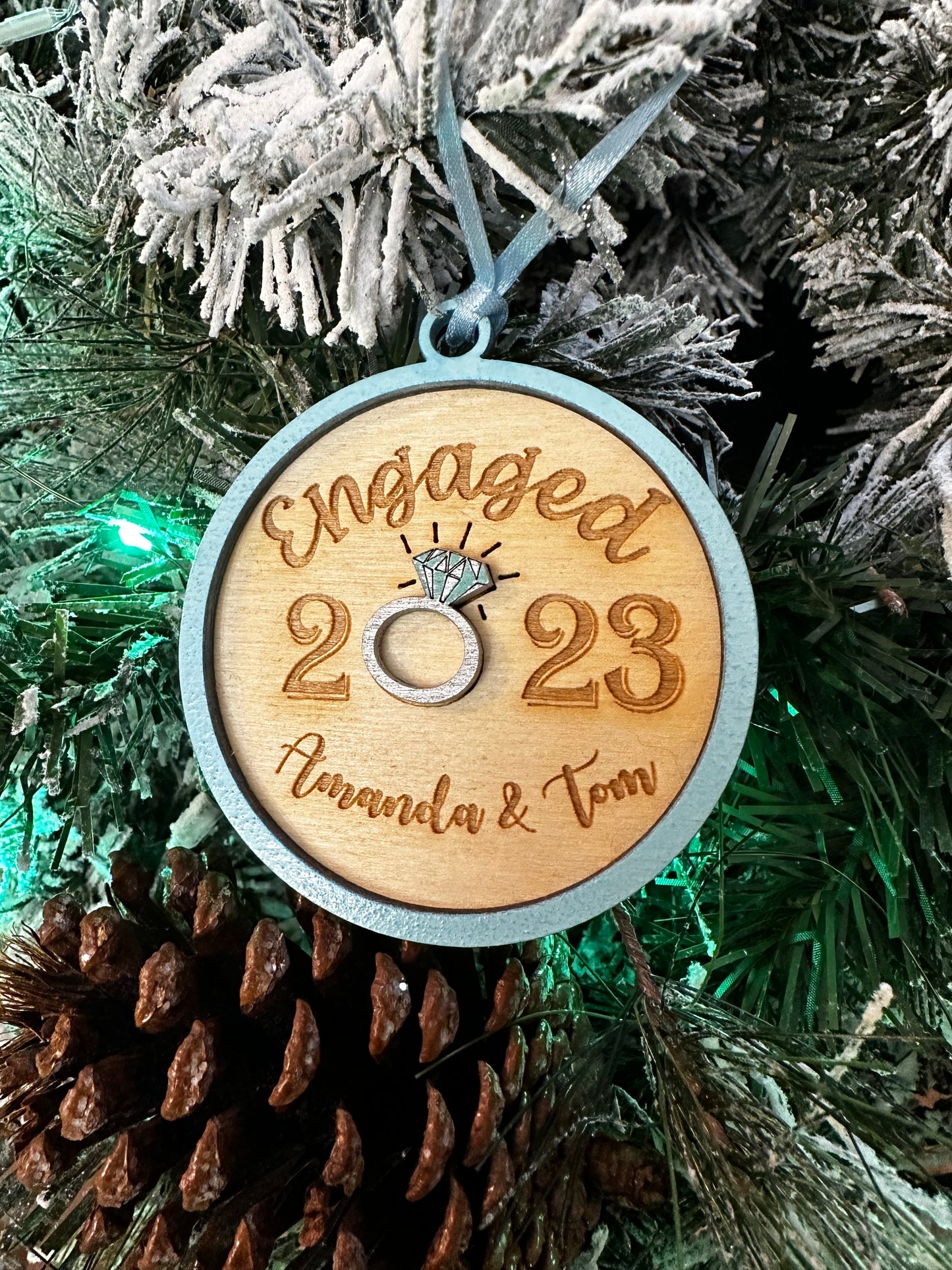 2023 Engagement Ornament | Personalized engagement ornament