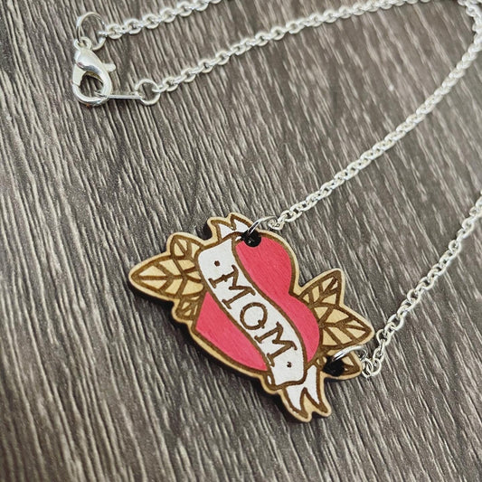 Mom Tattoo Necklace