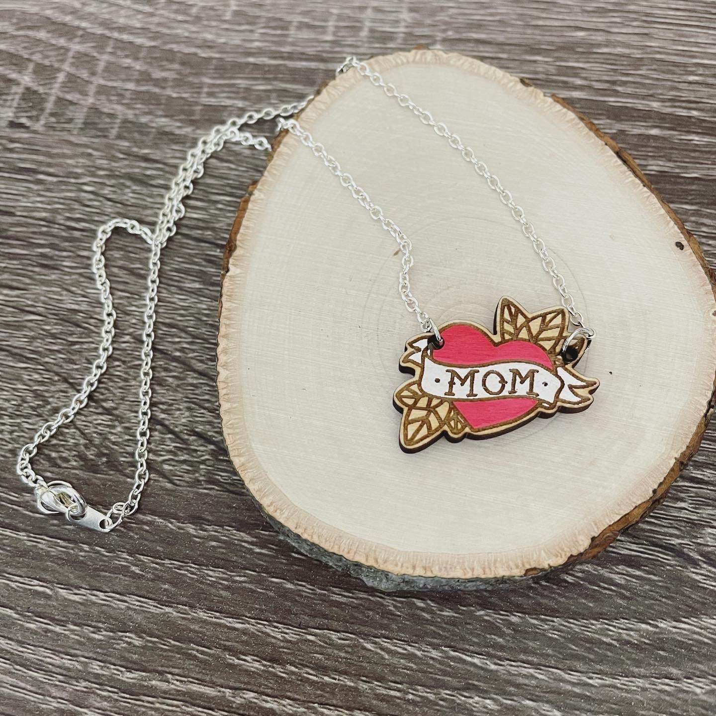 Mom Tattoo Necklace